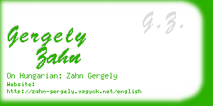 gergely zahn business card